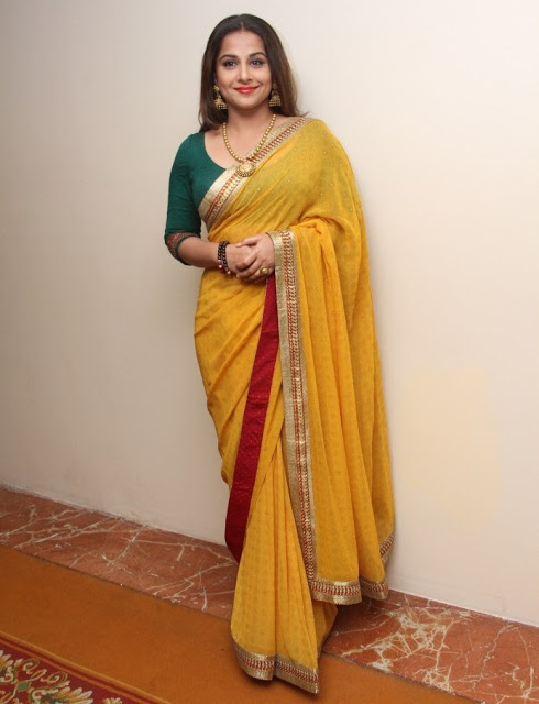 Vidya Balan Photos In Yellow Designer Saree 33